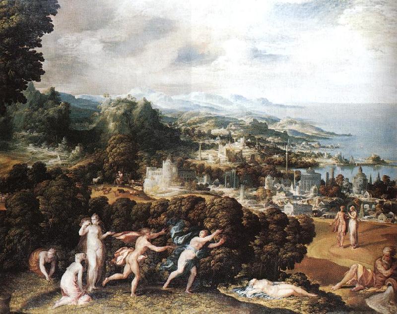 ABBATE, Niccolo dell Orpheus and Eurydice oil painting picture